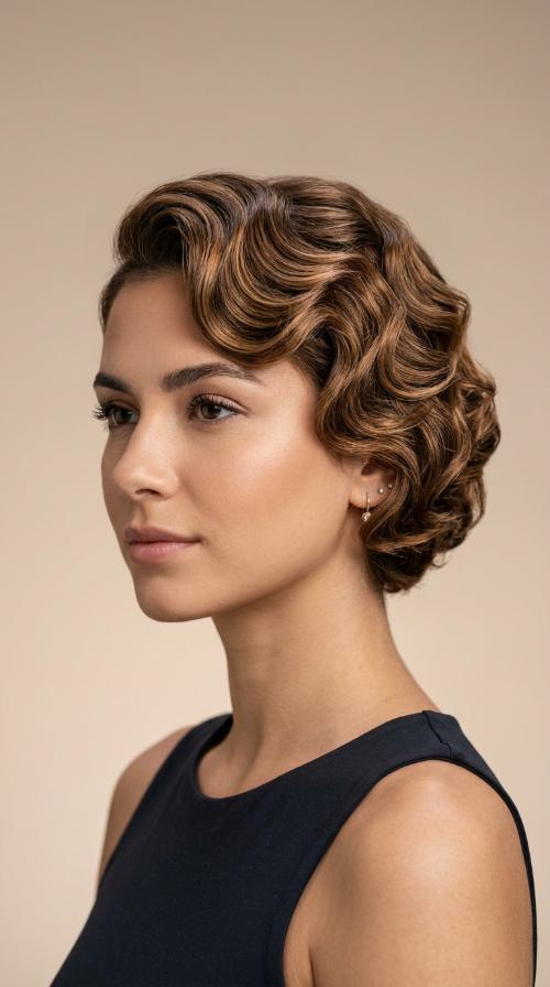 Retro Finger Waves (No Extensions)