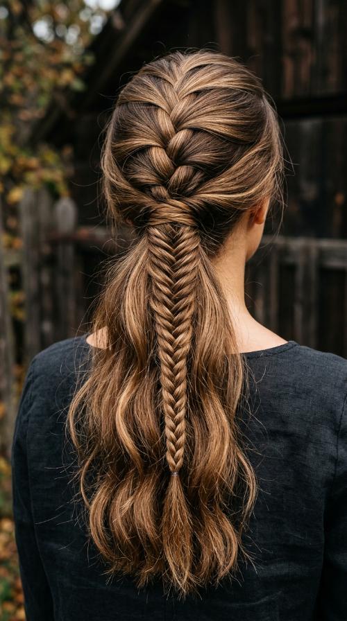 Reverse French Braid