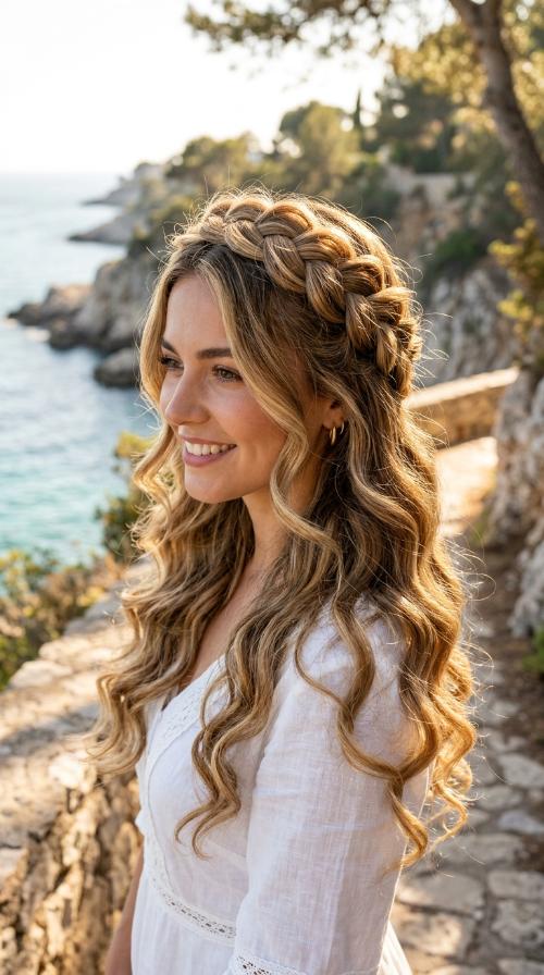 Romantic Crown Braid