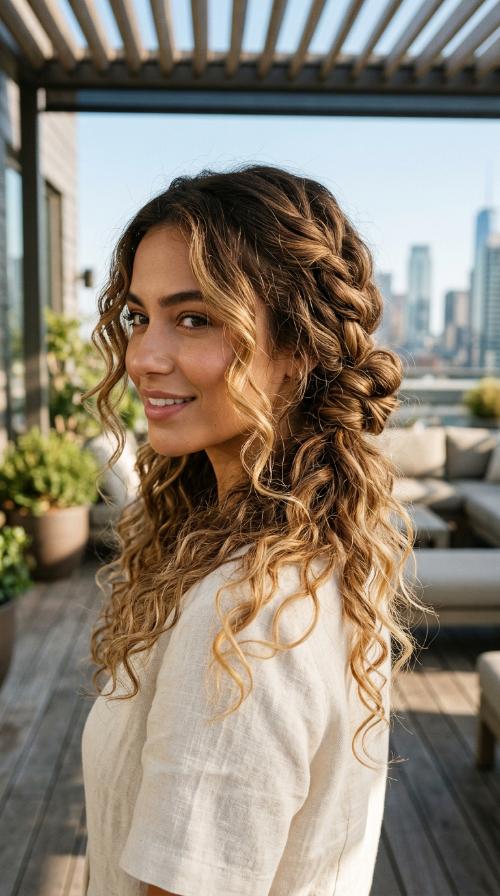 Romantic Low Pigtail Buns