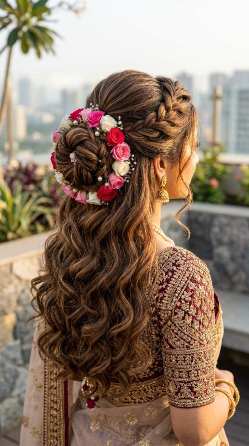Rose Studded Donut Bun