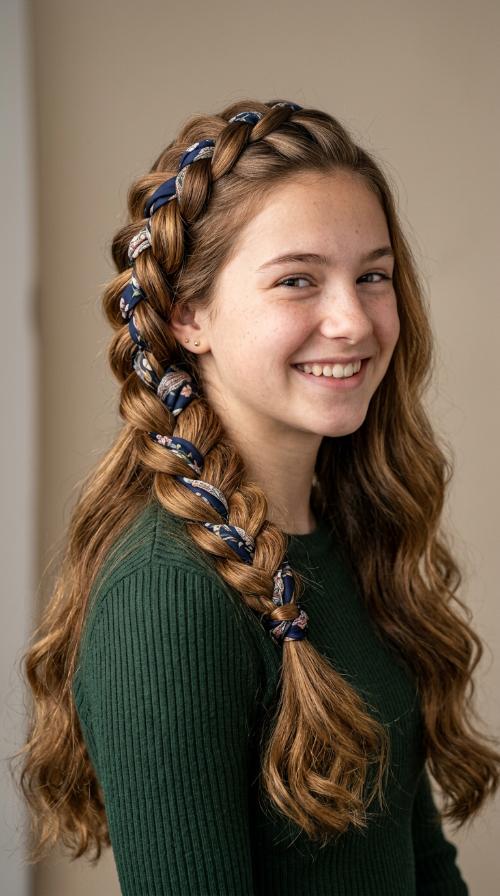 Scarf-Wrapped Braid