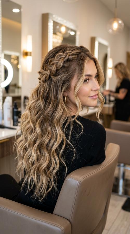 Scrunched Beachy Waves