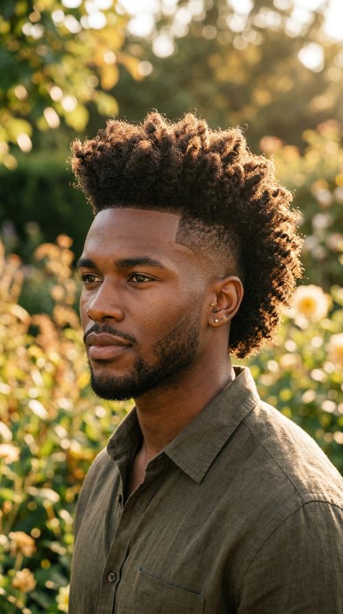 Sculpted Afro-Hawk