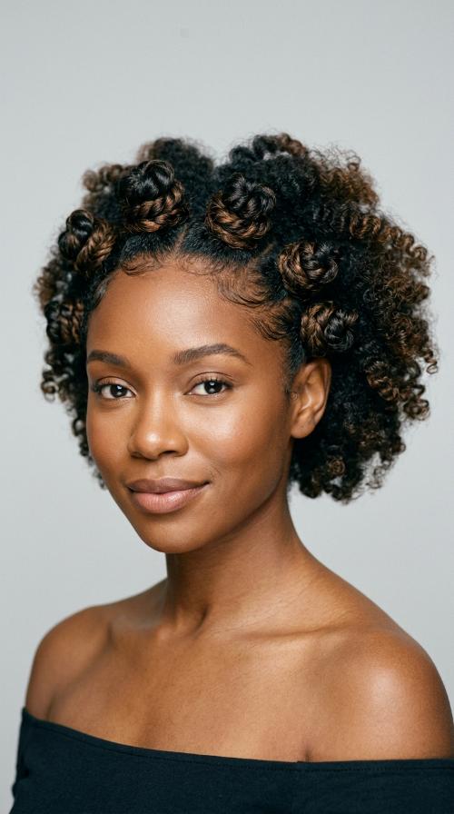 Sculpted Bantu Knots