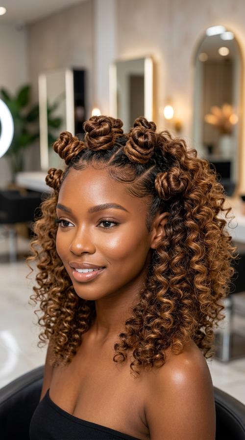 Sculpted Bantu Knots