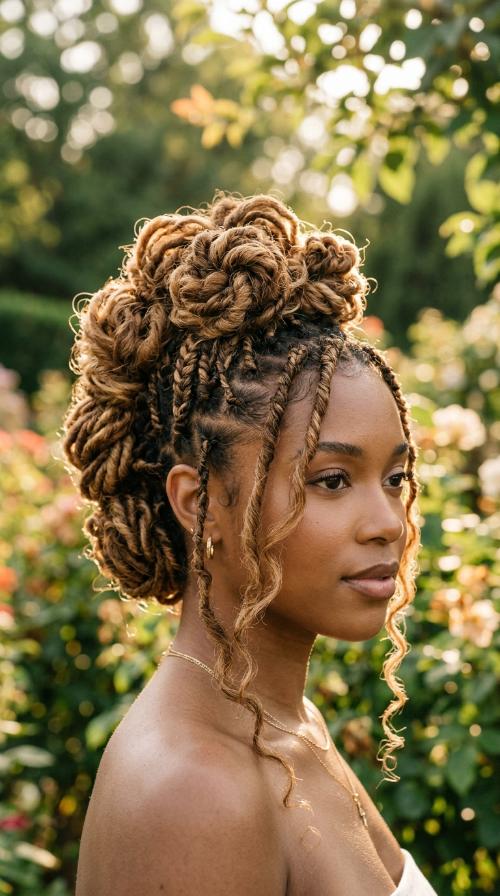 Sculpted Mohawk Updo