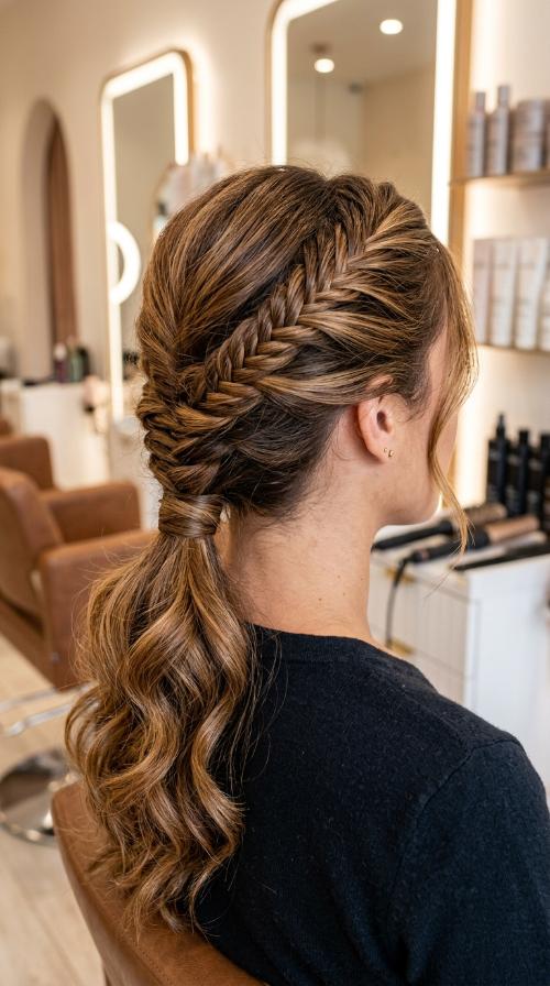 Secured Fishtail Low Pony