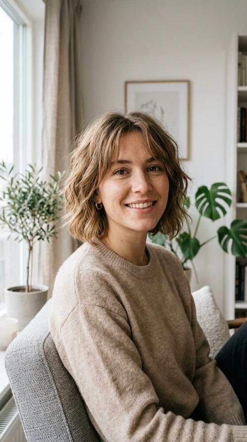 Shaggy Jaw Length Bob