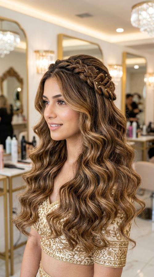 Shimmering Glitter Waves