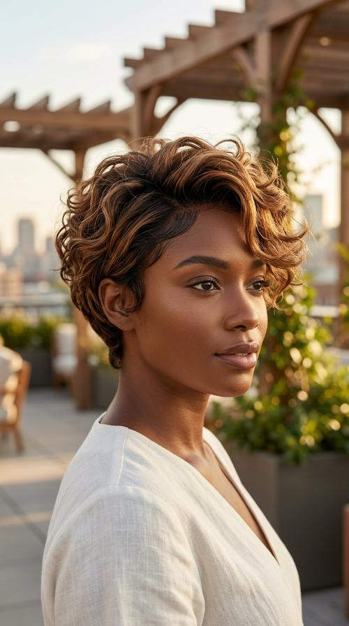 Short Pixie Cut Weave