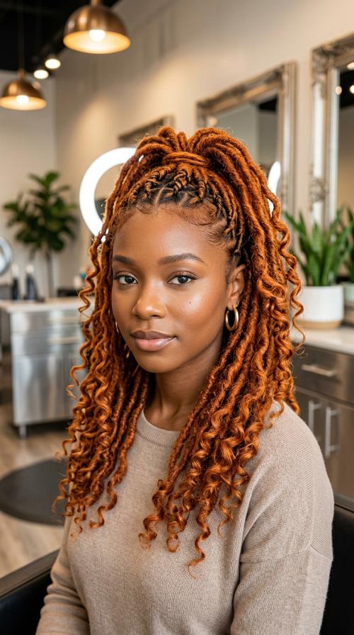 Shoulder-Length Carrot Locs