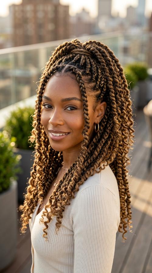 Shoulder-Length Passion Twists