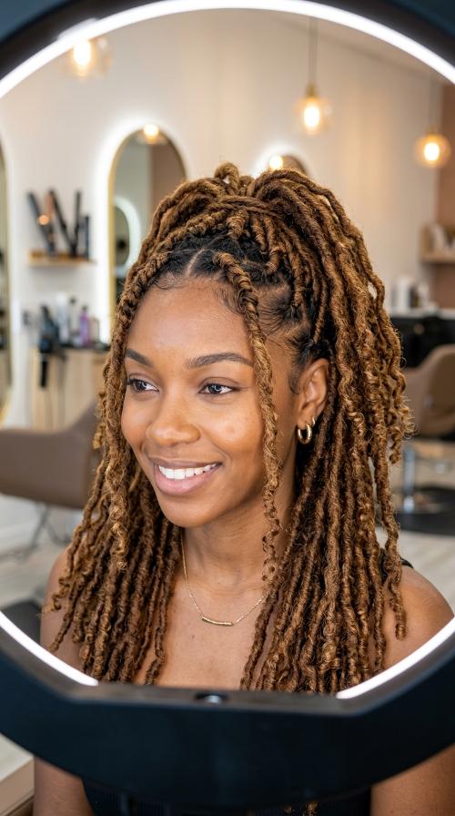 Shoulder-Length Semi-Freeform