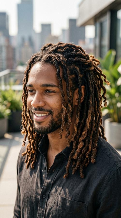 Shoulder Length Traditional Locs
