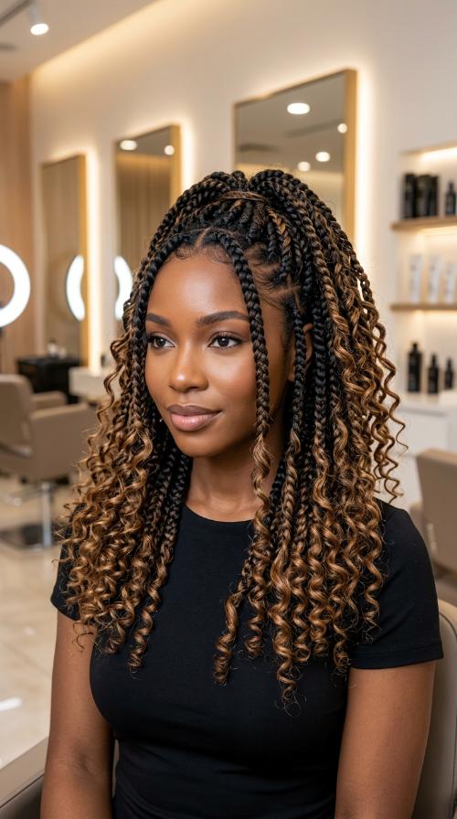 Shoulder-Skimming Passion Braids for Date Night