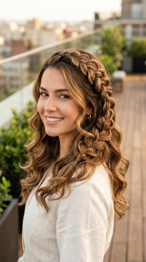 Side-Braided Crown