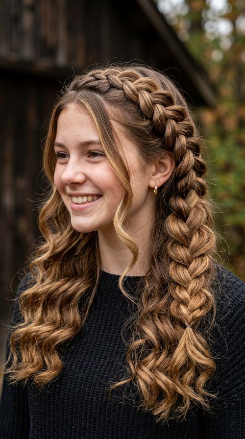 Side Dutch Braid
