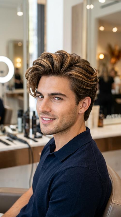 Side Part with Volume