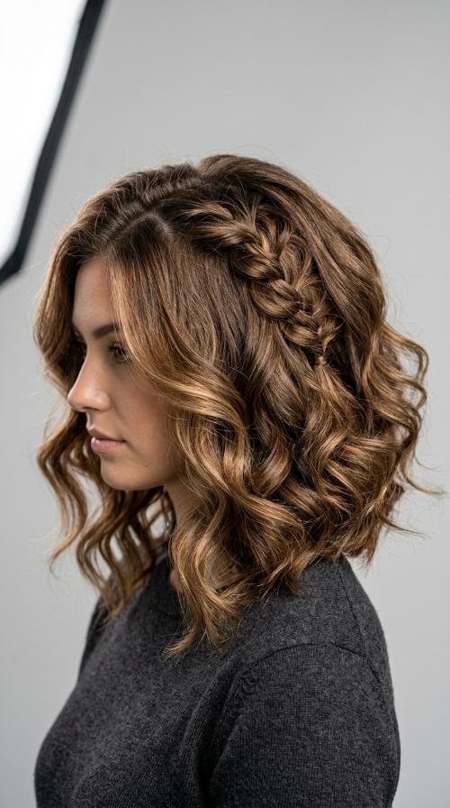 Side-Parted Inverted Bob