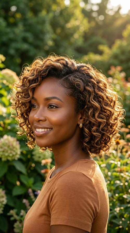 Side-Parted Layered Bob
