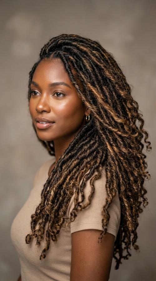 Side-Parted Soft Locs