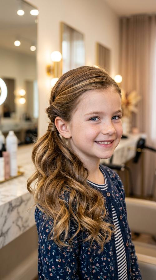 Side Pony with Soft Twist