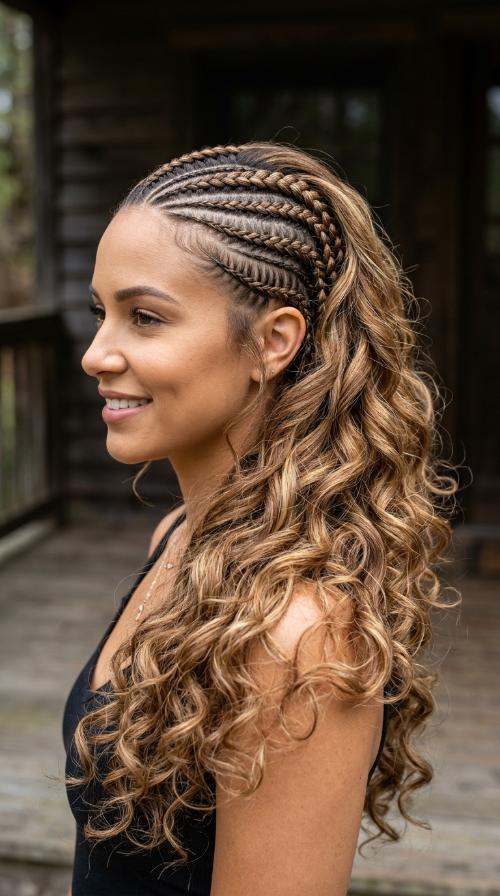 Side-Swept Braids