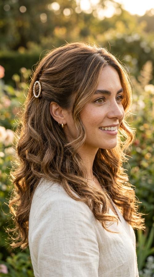 Side-Swept Clip Back