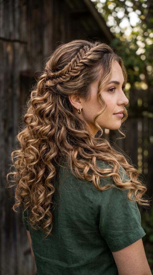 Side-Swept Curls