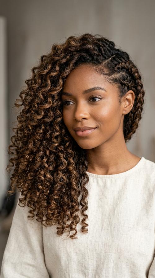 Side-Swept Curls