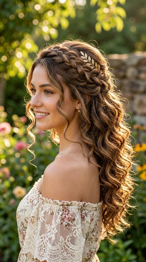 Side-Swept Curls
