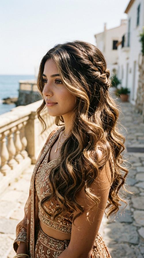 Side-Swept Curls