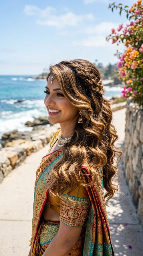 Side Swept Hollywood Waves