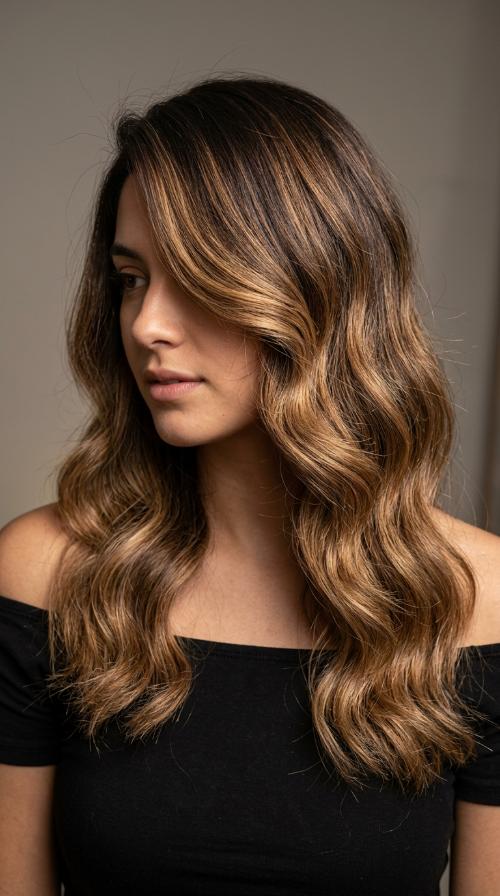Side-Swept Hollywood Waves