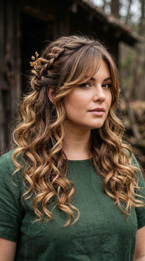 Side-Swept Long Bangs