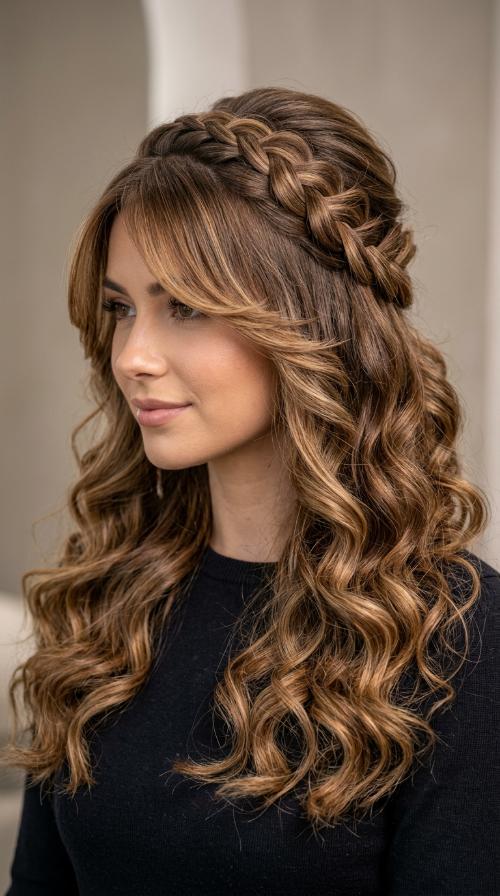 Side-Swept Long Fringe
