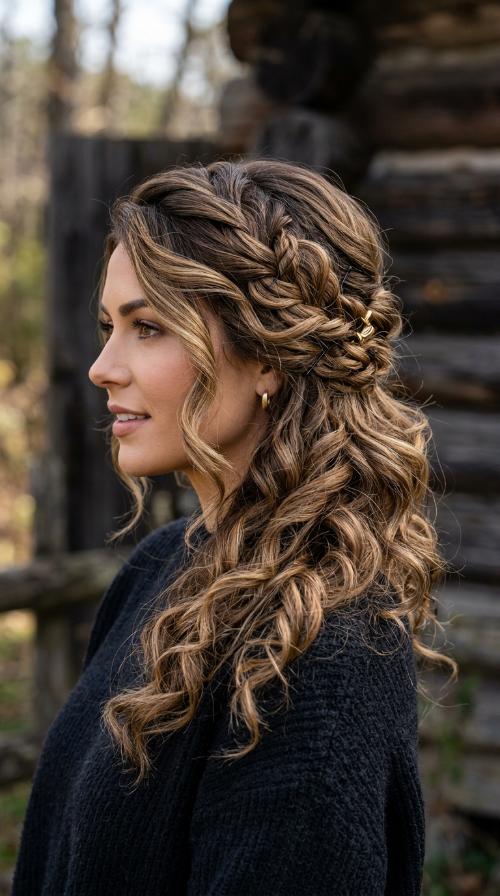 Side-Swept Pin-Back