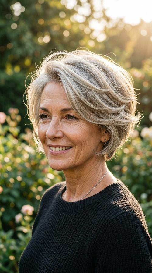 Side-Swept Pixie Bob