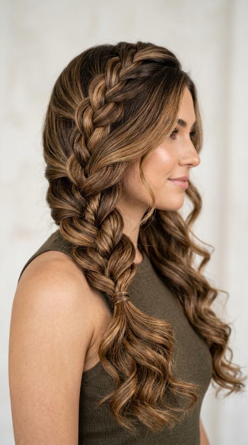 Side-Swept Rope Braid