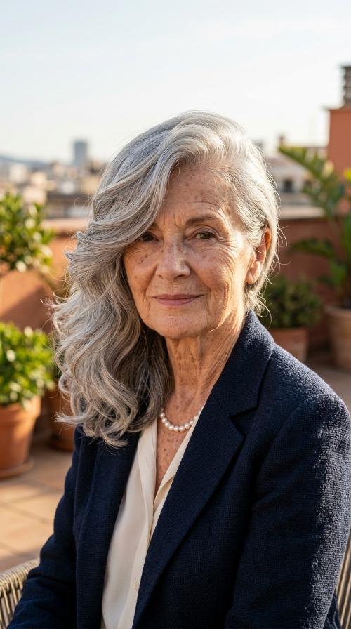 Side-Swept Senior Glamour