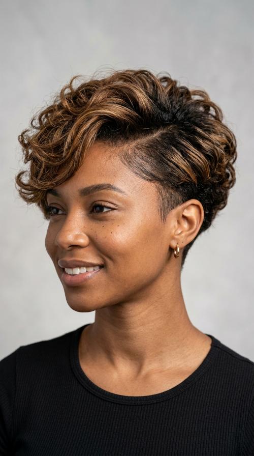 Side-Swept Tapered Bangs