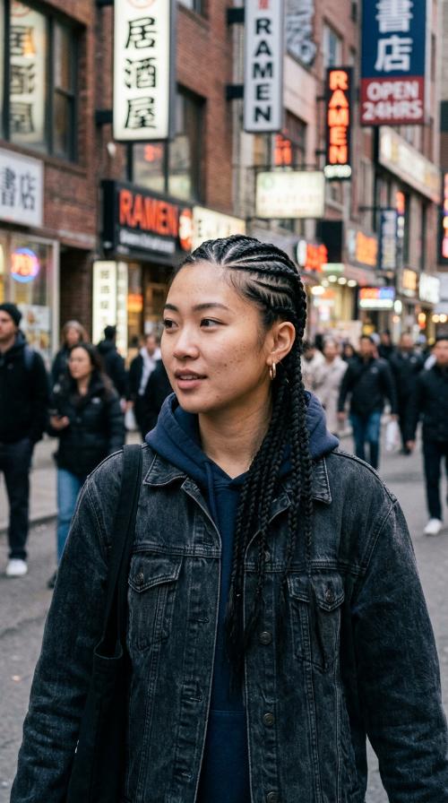 Side-Swept Tribal Braids