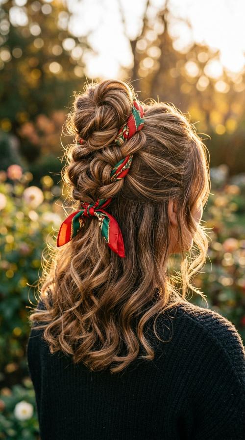 Silk Scarf Top Knot