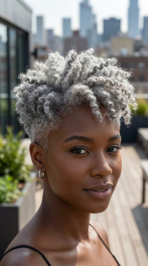 Silver Tapered Pixie
