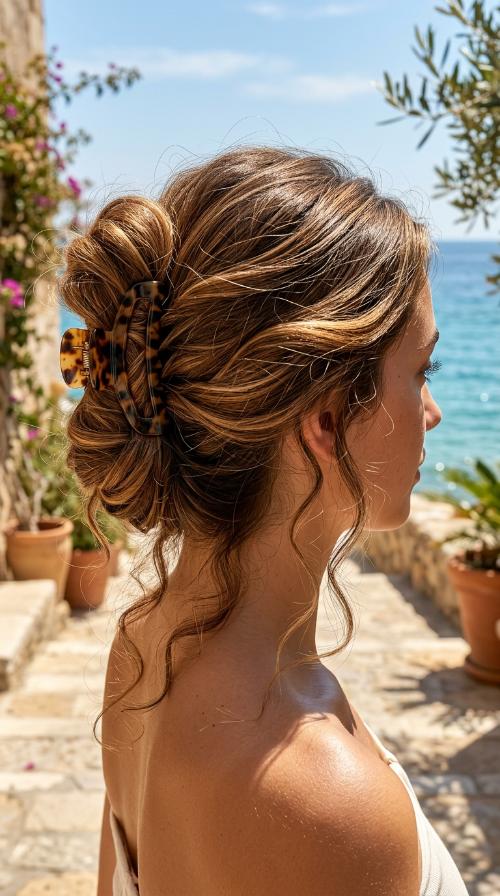Sleek Claw Clip Updo