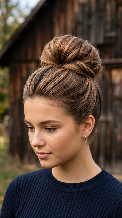Sleek High Bun