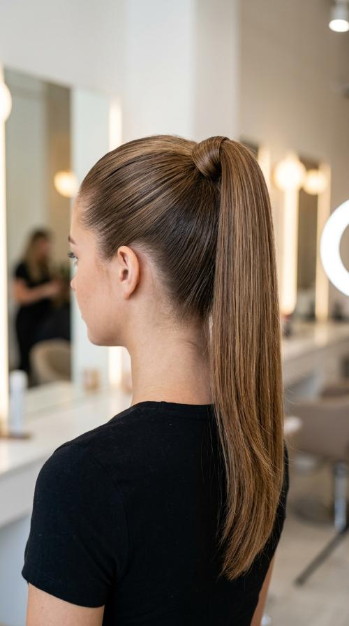 Sleek High Ponytail