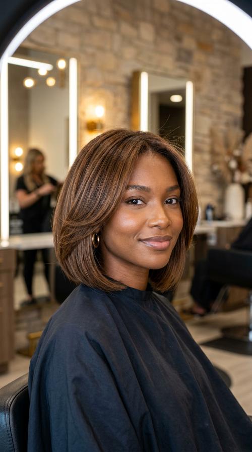 Sleek Inverted Blunt Bob