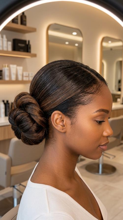 Sleek Low Bun